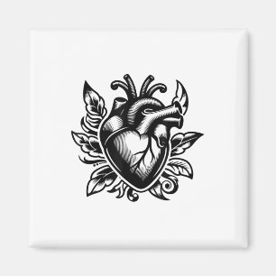 Hart Old-school Love Tattoo Style Valenti Magneet