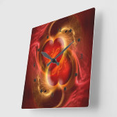 Hart om hart + klok gezicht (Hoek)