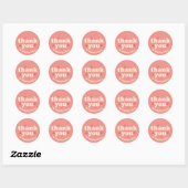 Hart ontwerp bedankt zakelijke sticker (Vel)