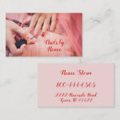 HART ONTWERP NAGELS VISITEKAARTJE (Voorkant / Achterkant)