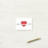 hart ontwerp post-it® notes (Op bureau)