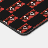 Hart op checkboard bureaumat (Hoek)