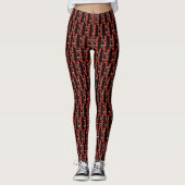 Hart op checkboard leggings (Voorkant)