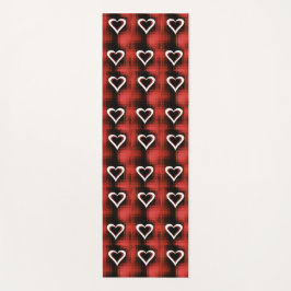 Hart op checkboard yogamat