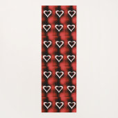 Hart op checkboard yogamat (Achterkant)