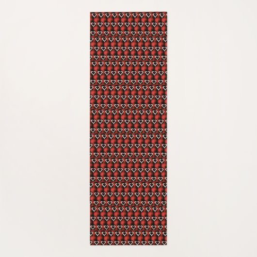 Hart op checkboard yogamat (Achterkant)
