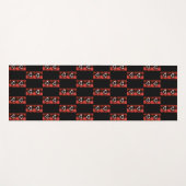 Hart op checkboard yogamat (Voorkant (horizontaal))