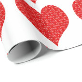 Hart op dag van de valentijn cadeaupapier (Rol Hoek)