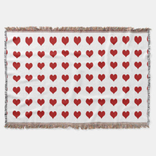 Hart op dag van de valentijn deken
