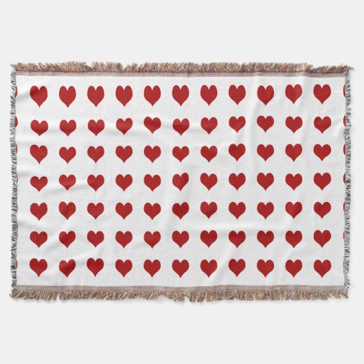 Hart op dag van de valentijn deken (Voorkant)