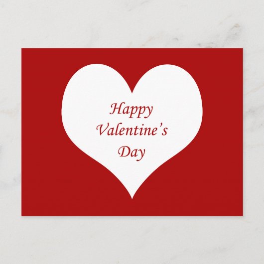 Hart op dag van de valentijn feestdagenkaart (Voorkant)