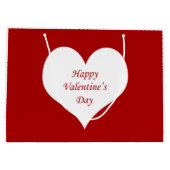 Hart op dag van de valentijn large cadeautasje (Achterkant)