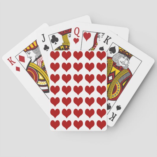 Hart op dag van de valentijn speelkaarten (Achterkant)
