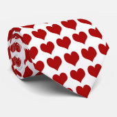 Hart op dag van de valentijn stropdas (Opgerold)