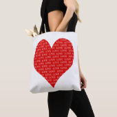 Hart op dag van de valentijn tote bag (Dichtbij)