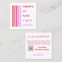 Hart op de juiste plaats Liefdadigheid Uitnodiging