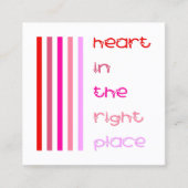 Hart op de juiste plaats Liefdadigheid Uitnodiging (Voorkant)