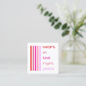 Hart op de juiste plaats Liefdadigheid Uitnodiging (Staand voorkant)