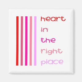 Hart op de juiste plaats magneet