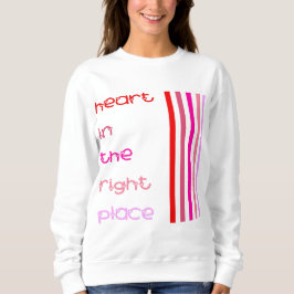 Hart op de juiste plaats trui