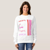 Hart op de juiste plaats trui (Voorkant volledig)