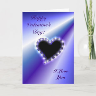 Hart op de paarse regenboog feestdagen kaart