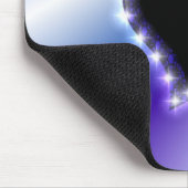 Hart op de paarse regenboog muismat (Hoek)