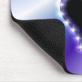 Hart op de paarse regenboog muismat (Hoek)