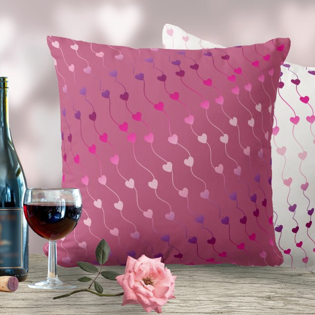 Hart op een Roze ID628 van de Gradiënt van het Pat Kussen (Creator heeft geüpload)