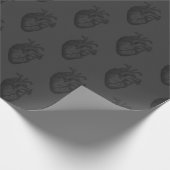 Hart op grijs | cadeaupapier (Hoek)