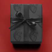 Hart op Grijs | Cadeaupapier