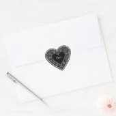 Hart op Harten Vintage Kant  Sticker (Envelop)