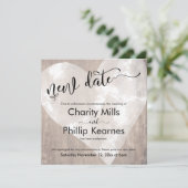 Hart op hout uitgestelde bruiloft nieuwe datum Kaa (Staand voorkant)