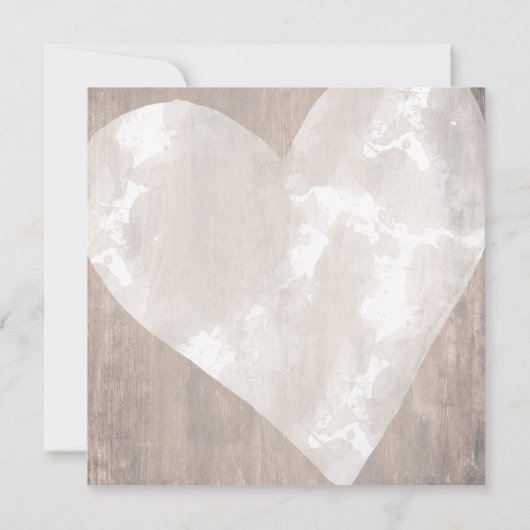 Hart op hout uitgestelde bruiloft nieuwe datum Kaa (Achterkant)