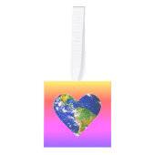 Hart op Ipanema pasta gradiënt Kerstmis Decoratie (Voorkant)