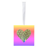 Hart op Ipanema pasta gradiënt Kerstmis Decoratie (Rechts)