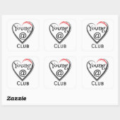 Hart op Jeugd Club Sticker (Vel)
