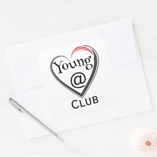 Hart op Jeugd Club Sticker (Envelop)