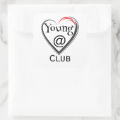 Hart op Jeugd Club Sticker (Tas)