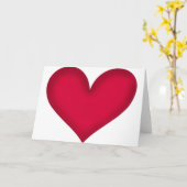 hart op papier kaart (Gele Bloem)