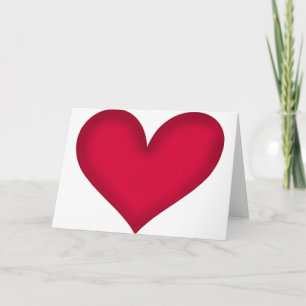 hart op papier kaart