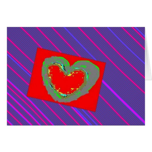 Hart op Pinstripe (Voorkant Horizontaal)