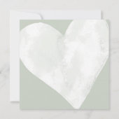 Hart op Sage Green Our Bad Postponed Wedding Kaart (Achterkant)