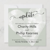 Hart op Sage Groene Update Uitgestelde Bruiloft Ka (Voorkant)