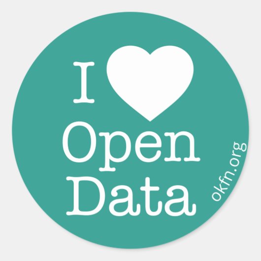 Hart Open Data Stickers (Voorkant)