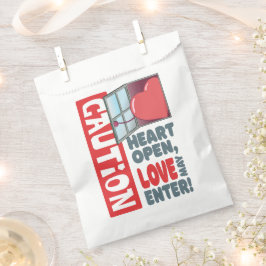Hart open, liefde mag binnengaan (Valentijnsdag) Bedankzakje