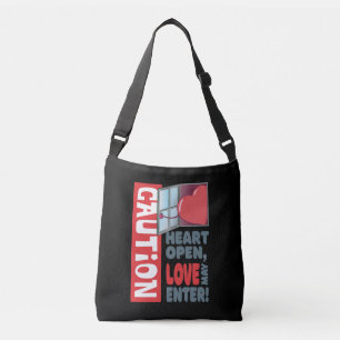 Hart open, liefde mag binnengaan (Valentijnsdag) Crossbody Tas