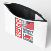Hart open, liefde mag binnengaan (Valentijnsdag) Etui (Open)