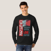Hart open, liefde mag binnengaan (Valentijnsdag) T-shirt (Voorkant volledig)