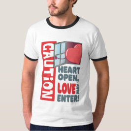 Hart open, liefde mag binnengaan (Valentijnsdag) T-shirt